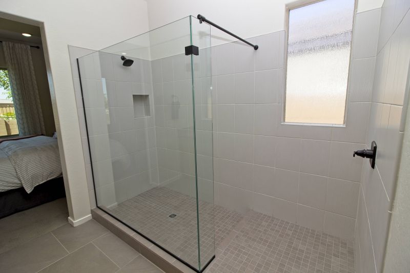 Walk-In Shower with Glass Enclosure